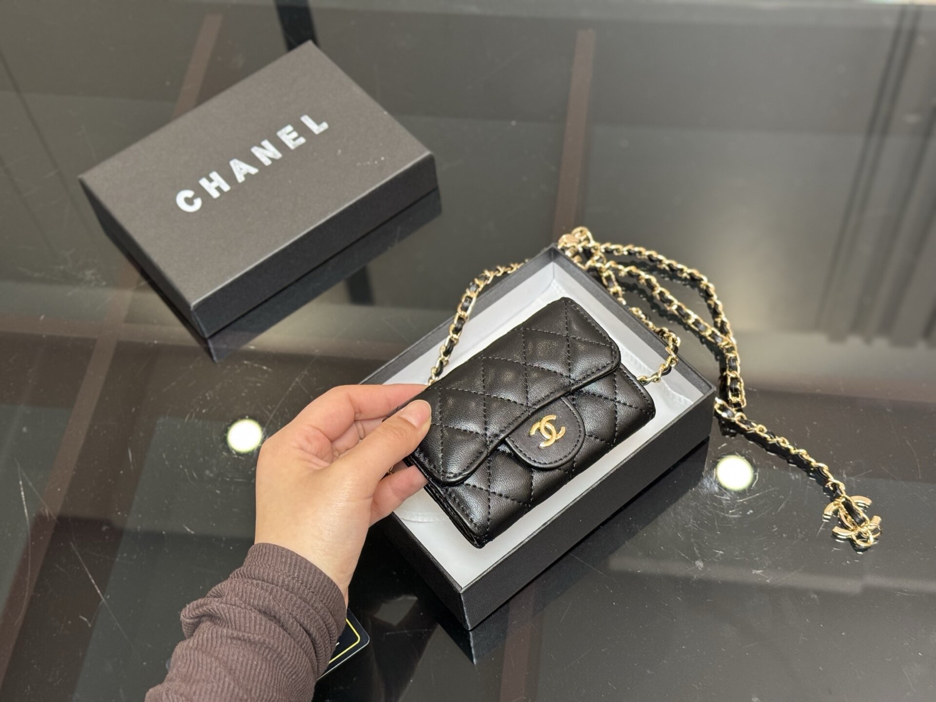 chanel card wallet 11.7cm 2